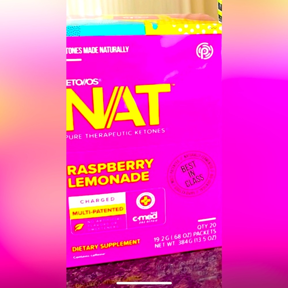 Pruvit keto//os nat charged raspberry lemonade